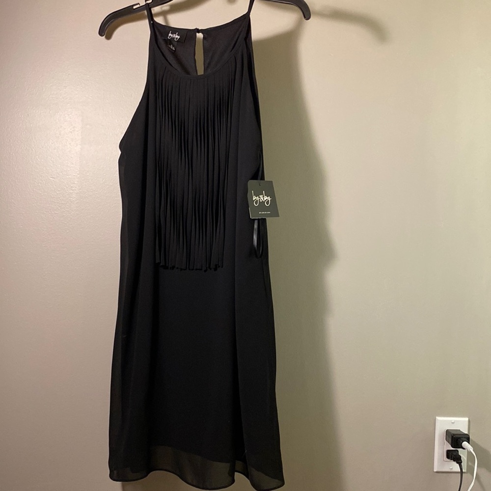 Black Fringe Dress